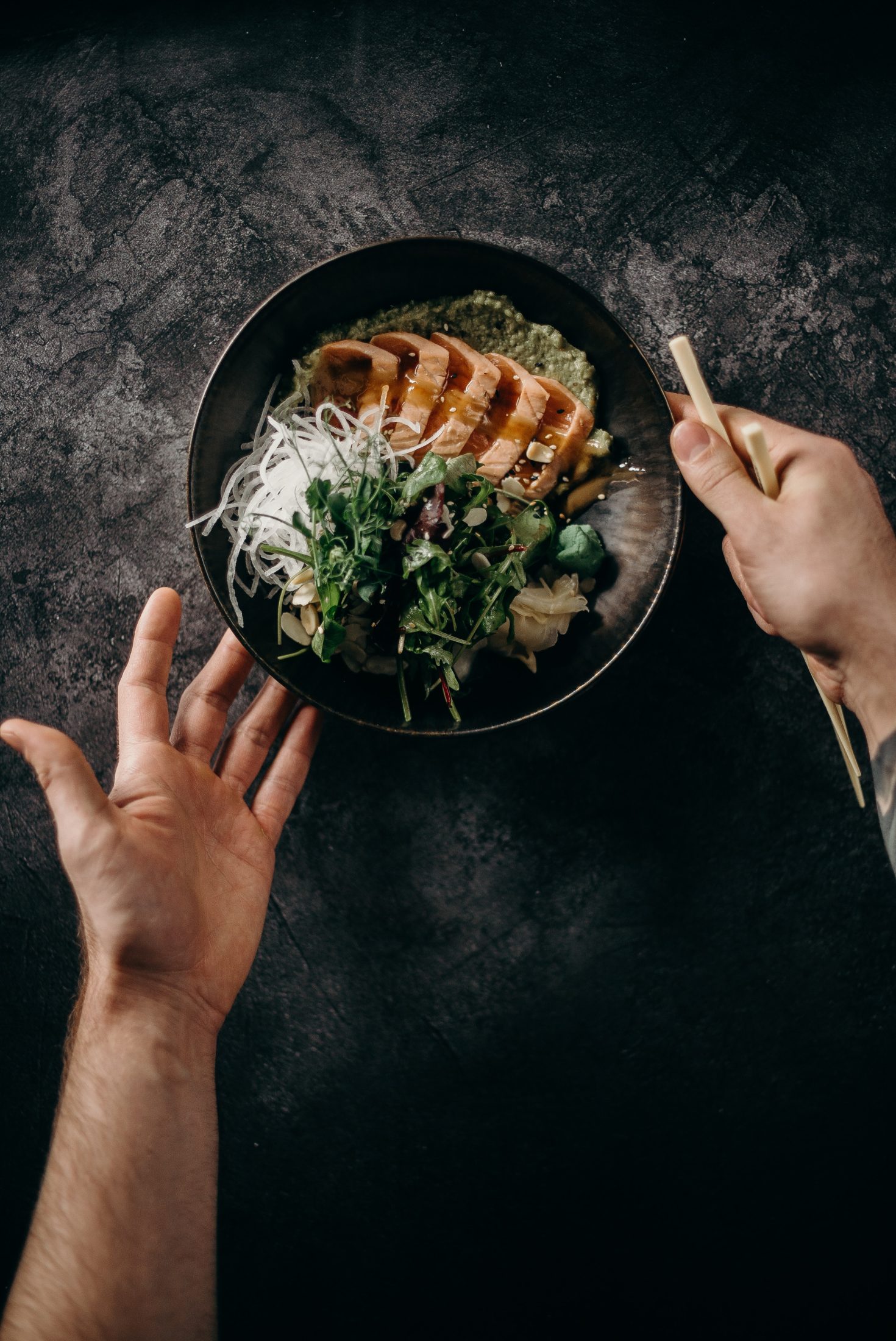 Restaurant menu dish